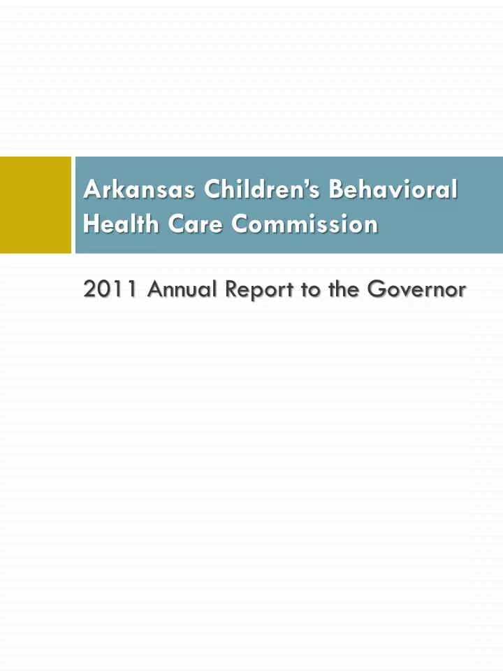 arkansas children s behavioral health care commission