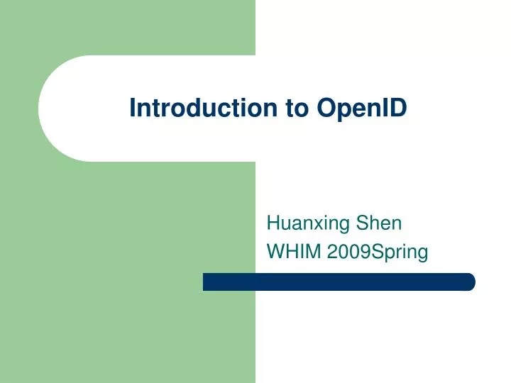 introduction to openid