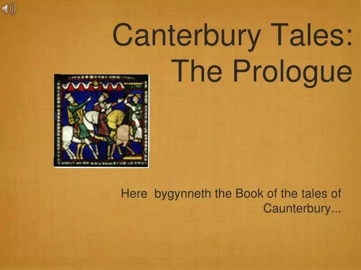 canterbury tales the prologue