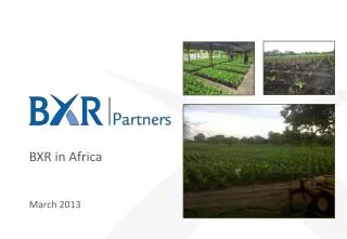 BXR in Africa March 2013