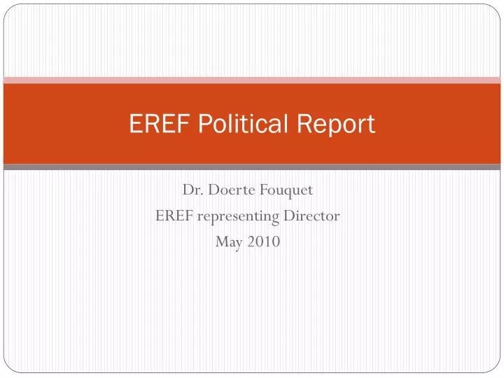 eref political report