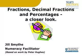 Fractions, Decimal Fractions and Percentages - a closer look.