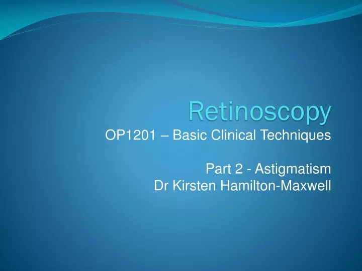 retinoscopy