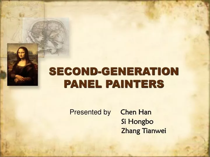 second generation panel painters
