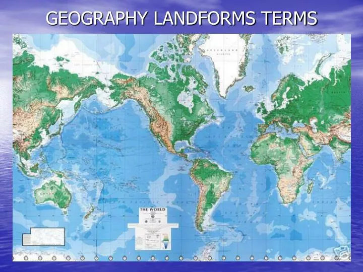 geography landforms terms