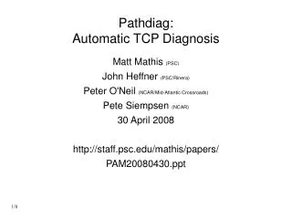 Pathdiag: Automatic TCP Diagnosis