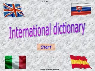 International dictionary