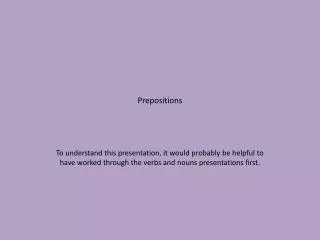 prepositions