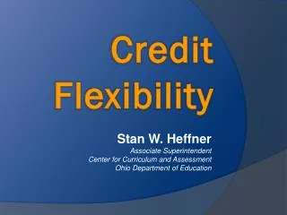 Credit Flexibility