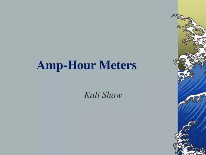 amp hour meters