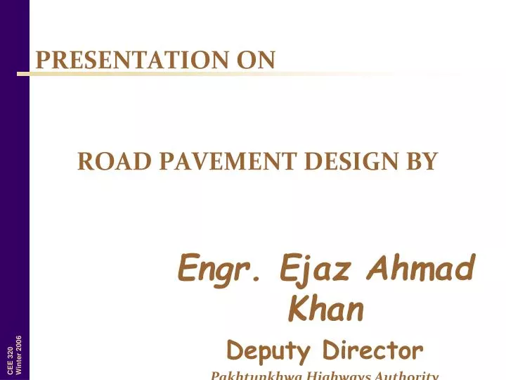 engr ejaz ahmad khan deputy director pakhtunkhwa highways authority