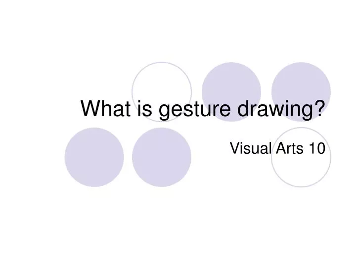 what is gesture drawing