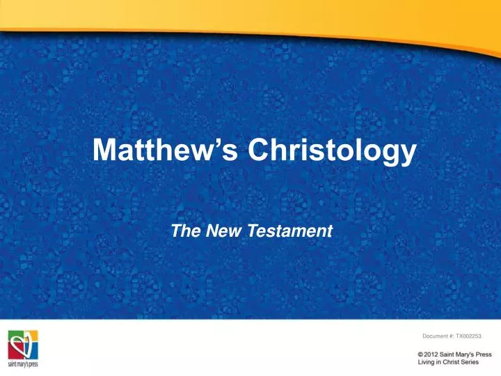 matthew s christology