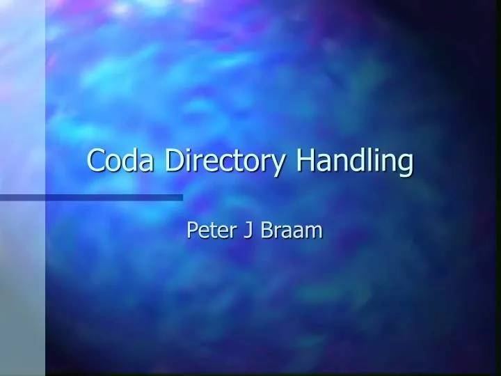 coda directory handling