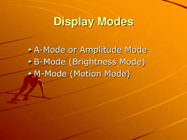 display modes