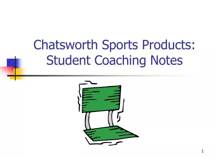 chatsworth sports products student coaching notes