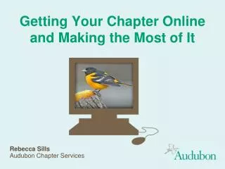 Getting Your Chapter Online and Making the Most of It