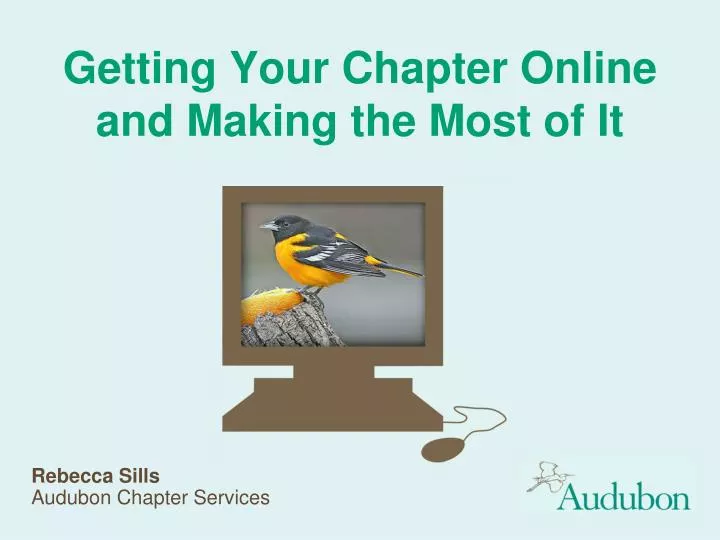 getting your chapter online and making the most of it