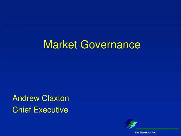 market governance