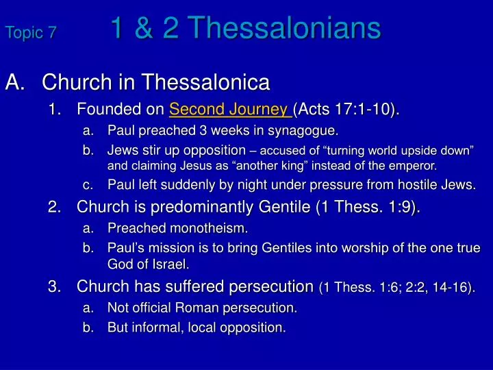 topic 7 1 2 thessalonians