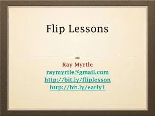 Flip Lessons