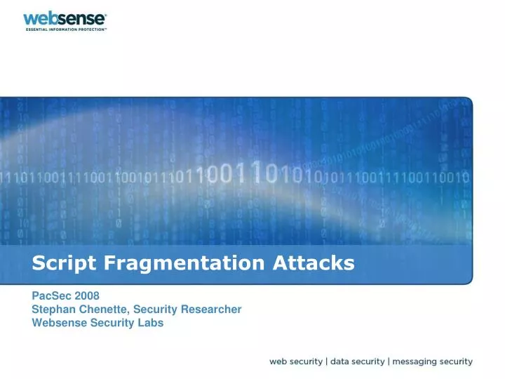 script fragmentation attacks