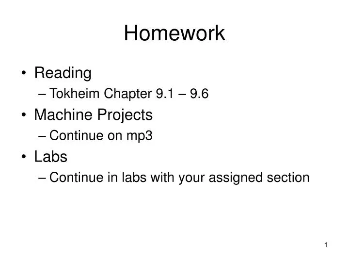 homework