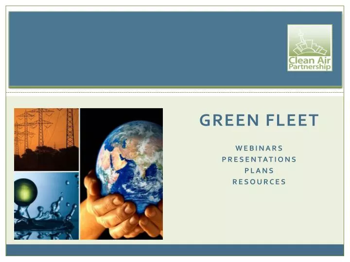 green fleet webinars presentations plans resources
