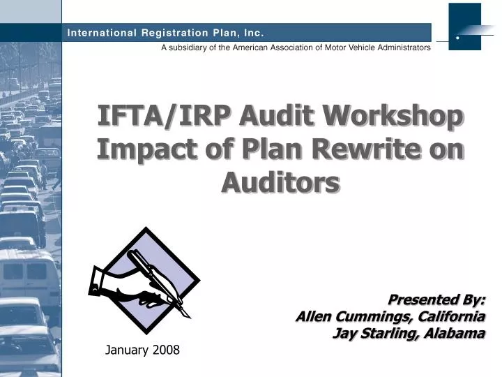 ifta irp audit workshop impact of plan rewrite on auditors