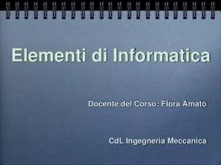elementi di informatica