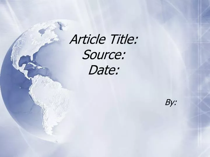 article title source date