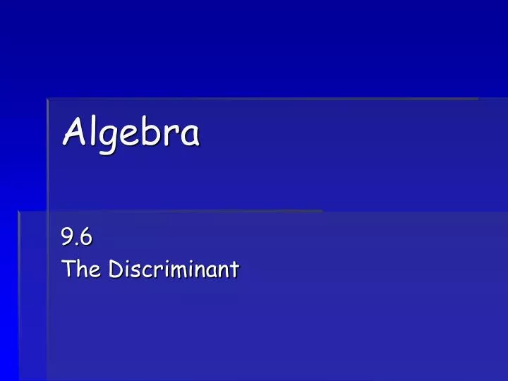 algebra