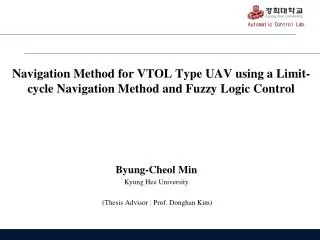 Navigation Method for VTOL Type UAV using a Limit-cycle Navigation Method and Fuzzy Logic Control