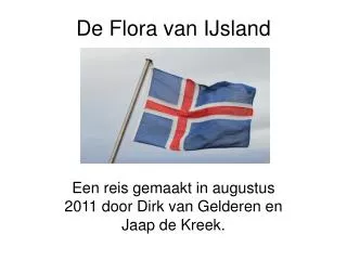 De Flora van IJsland