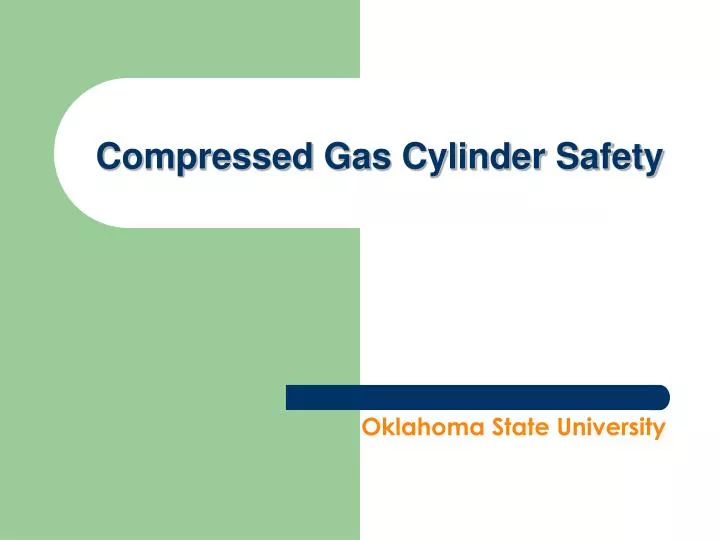 compressed gas cylinder safety