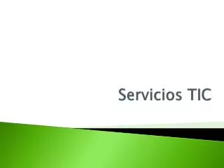 servicios tic