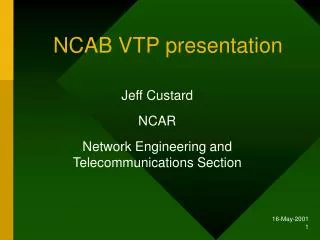 NCAB VTP presentation