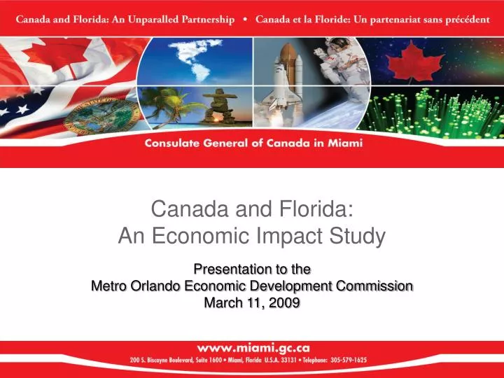 canada and florida an economic impact study