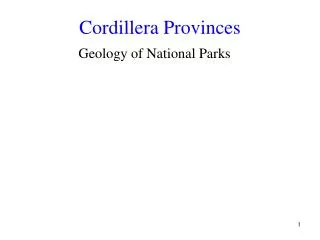 Cordillera Provinces