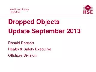 Dropped Objects Update September 2013