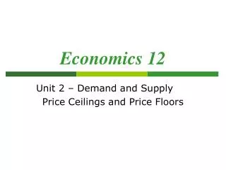 Economics 12