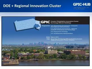 DOE + Regional Innovation Cluster