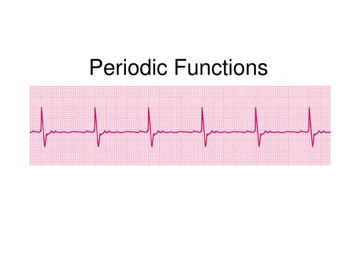 periodic functions