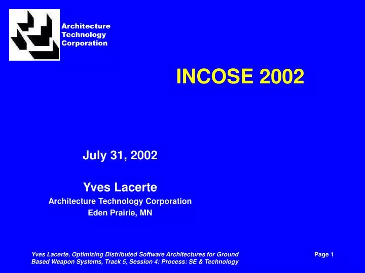 incose 2002