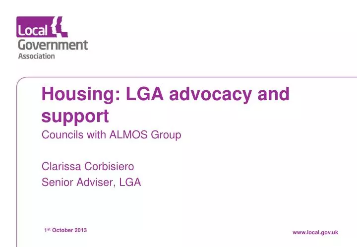 housing lga advocacy and support