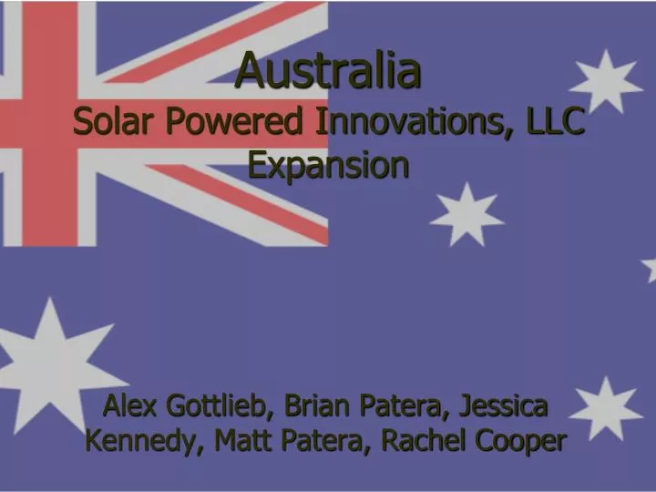 australia solar powered innovations llc expansion