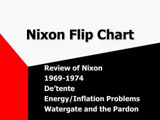Nixon Flip Chart