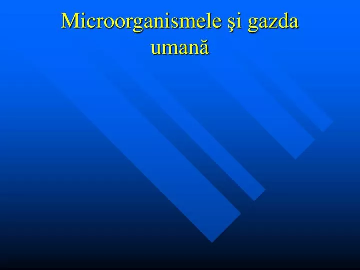 microorganismele i gazda uman