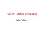 Innovations in Android Mobile Computing: Fragments, Notifications, and Widgets - slide 1