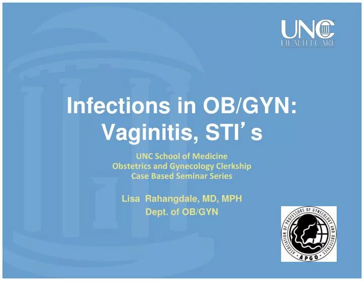 infections in ob gyn vaginitis sti s